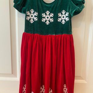 Taylor Joelle velvet snowflake dress - size 7